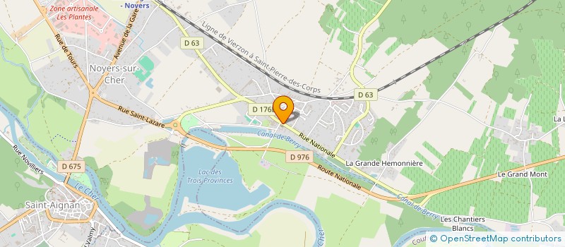 localisation de l'entreprise LES GITES DE LA RAVAUDIERE  NOYERS-SUR-CHER