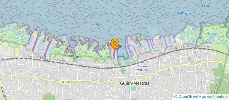 localisation de l'entreprise LES GITES DE LARROS  GUJAN-MESTRAS