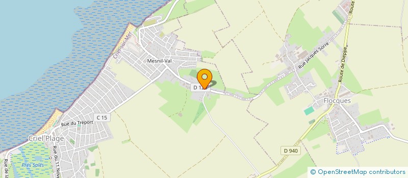 localisation de l'entreprise LES GITES DE MESNIL-VAL  CRIEL-SUR-MER