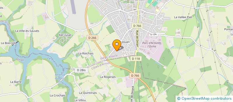 localisation de l'entreprise LES GITES DE VINY  PLOVAN