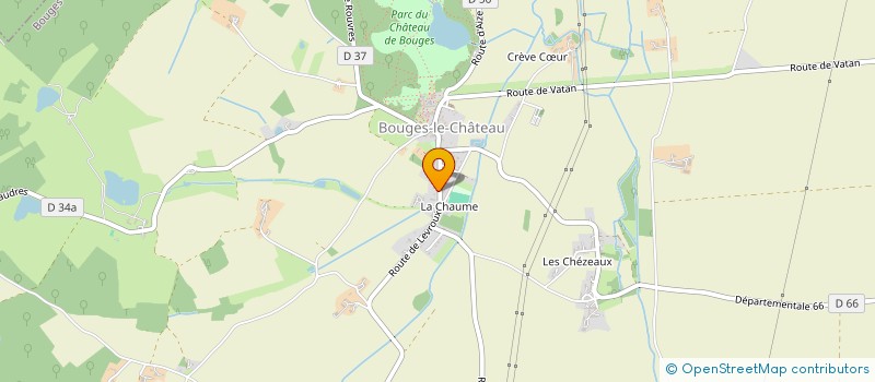 localisation de l'entreprise LES GITES DU BERRY à LEVROUX