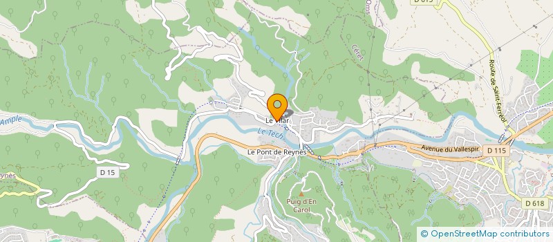 localisation de l'entreprise LES GITES DU PONT DE REYNES  REYNES