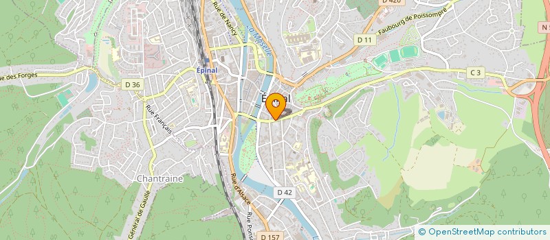 localisation de l'entreprise LES GITES HISTORIQUES à EPINAL