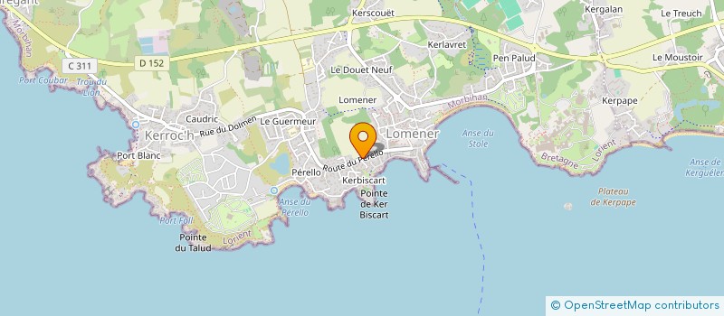 localisation de l'entreprise LES GIVRES à PLOEMEUR