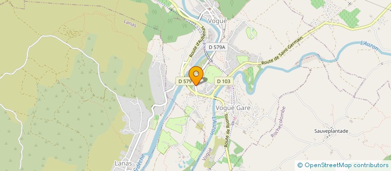 localisation de l'entreprise LES GLACES DE L'ARDECHE  UCEL