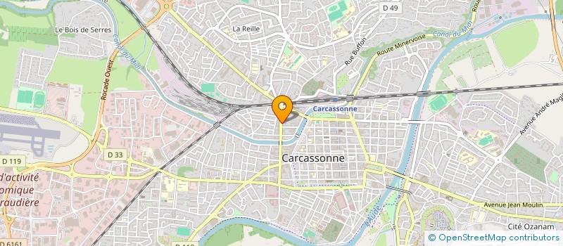 localisation de l'entreprise LES GLACES DE LA TOUR DU TRESEAU  CARCASSONNE