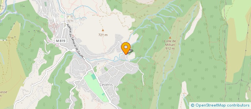 localisation de l'entreprise LES GLACES DE LYLY  LEVENS