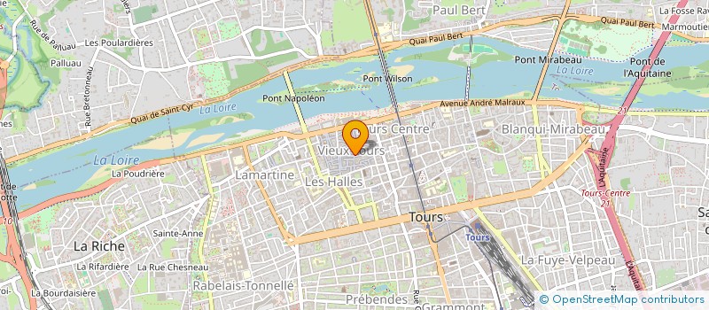 localisation de l'entreprise LES GLACES DE VICTOR  TOURS