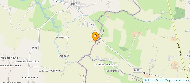 localisation de l'entreprise LES GLACES DU SEMNON à EANCE
