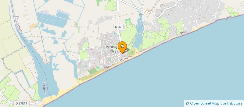 localisation de l'entreprise LES GLACES DU SOLEIL à PORTIRAGNES