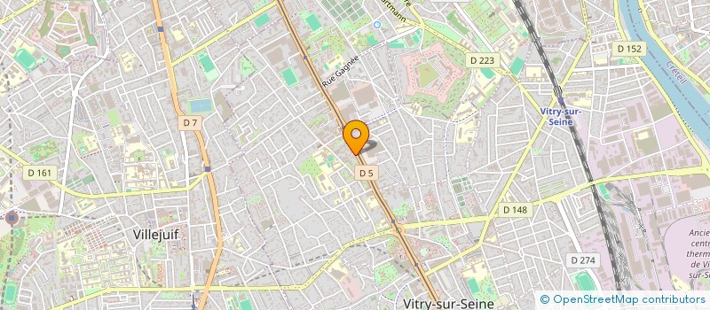 localisation de l'entreprise LES GLACIERES  VITRY-SUR-SEINE