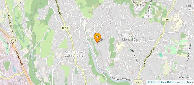 localisation de l'entreprise LES GLACIERS  SAINT-DIDIER-AU-MONT-D'OR