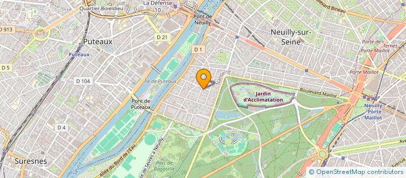 localisation de l'entreprise LES GLACIERS à NEUILLY-SUR-SEINE