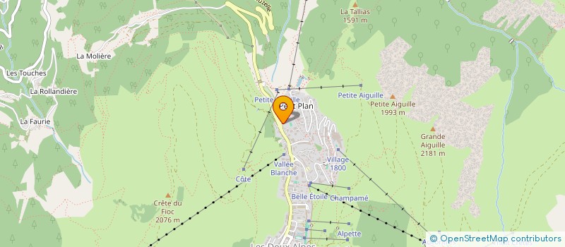 localisation de l'entreprise LES GLACIERS ASS DE VACAN à LES DEUX ALPES