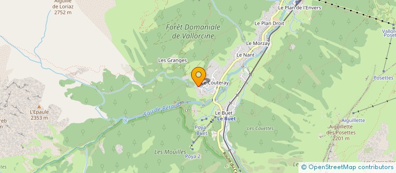 localisation de l'entreprise LES GLACIERS DU MONT BLANC  VALLORCINE