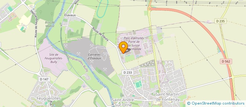 localisation de l'entreprise LES GLACIERS NORMANDS  SAINT-ANDRE-SUR-ORNE