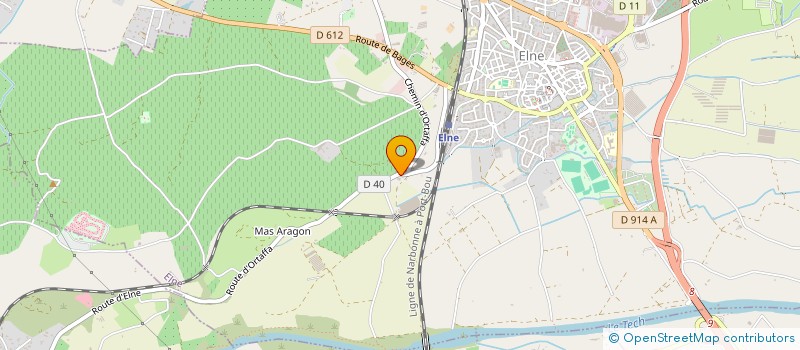 localisation de l'entreprise LES GLACONS DU ROUSSILLON  ELNE