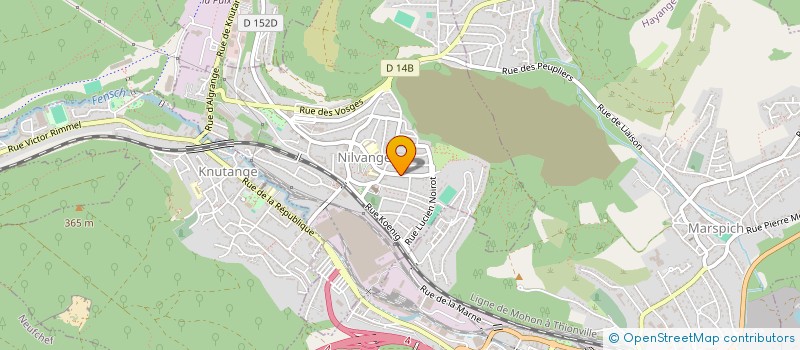 localisation de l'entreprise LES GLACYS  NILVANGE