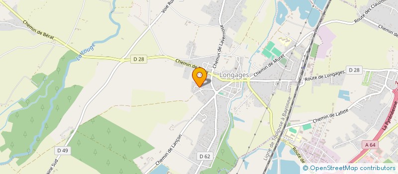 localisation de l'entreprise LES GLADIATEURS  LONGAGES