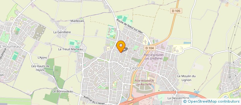 localisation de l'entreprise LES GLADYS  LAGORD