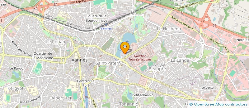 localisation de l'entreprise LES GLAIEULS SAUVAGES à VANNES