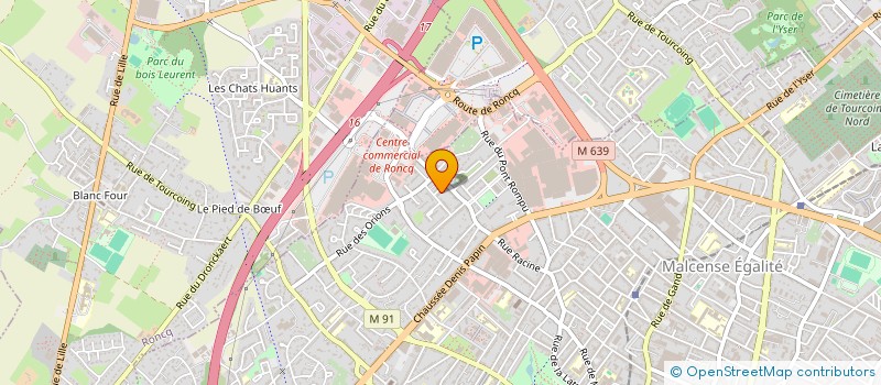 localisation de l'entreprise LES GLAMA'ZONES  TOURCOING