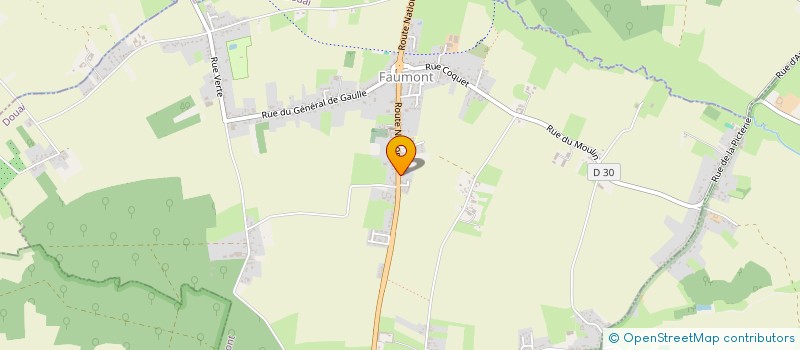 localisation de l'entreprise LES GLEDITSIAS  FAUMONT