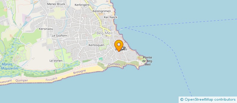 localisation de l'entreprise LES GLENAN à FOUESNANT