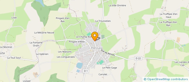 localisation de l'entreprise LES GLOBE-TROTTERS à LE MENE