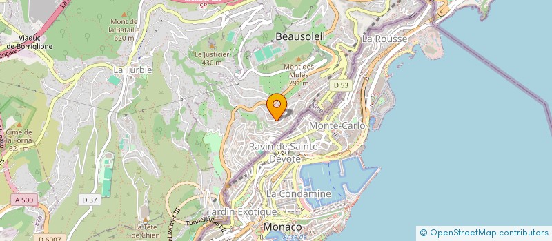 localisation de l'entreprise LES GLOBE TROTTERS DE BELLEVUE  BEAUSOLEIL