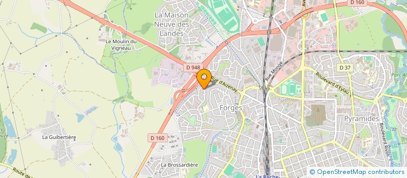 localisation de l'entreprise LES GLOBES RUNNERS à LA ROCHE-SUR-YON