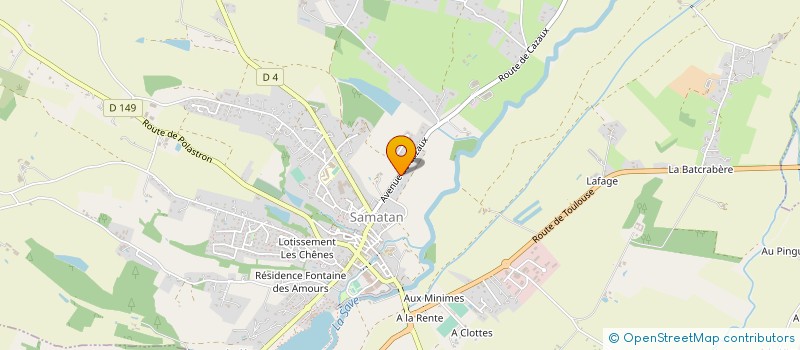 localisation de l'entreprise LES GLOBTROTT'ZELLES DU SAVES à SAMATAN