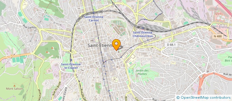 localisation de l'entreprise LES GLOBULES à SAINT-ETIENNE