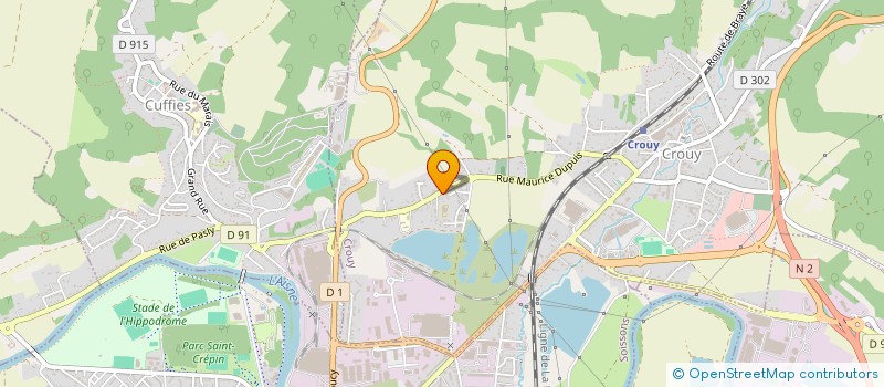 localisation de l'entreprise LES GLORIETTES  CROUY