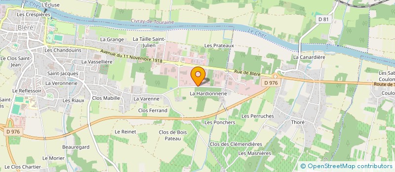 localisation de l'entreprise LES GLOUTONS  BLERE