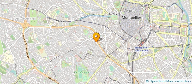 localisation de l'entreprise LES GLYCINES à MONTPELLIER