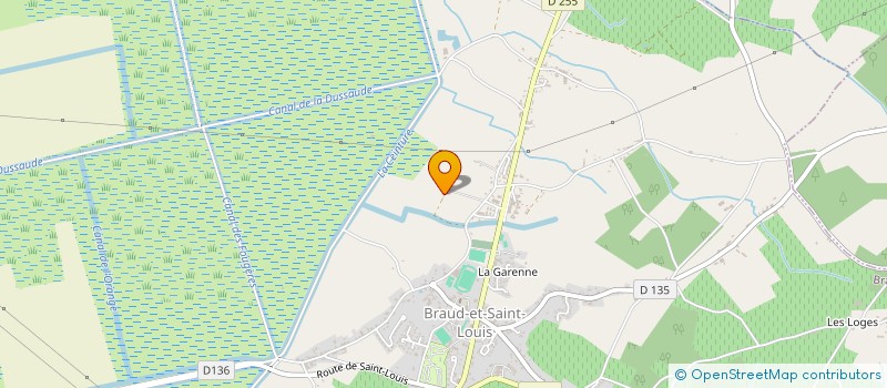 localisation de l'entreprise LES GLYCINES  SAINT-AUBIN-DE-BLAYE