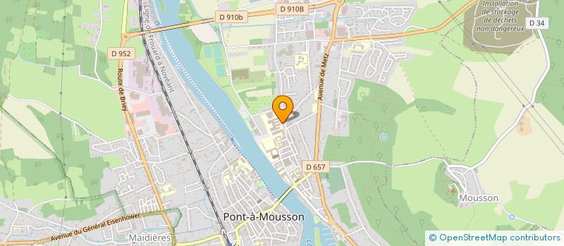 localisation de l'entreprise LES GLYCINES à PONT-A-MOUSSON