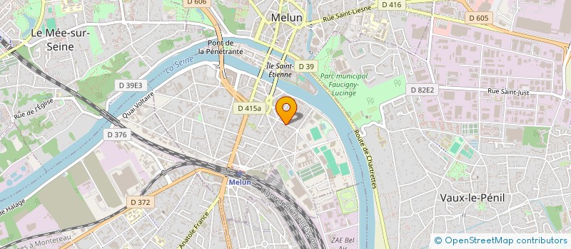 localisation de l'entreprise LES GLYCINES à MELUN