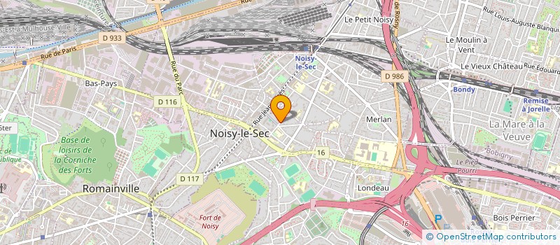 localisation de l'entreprise LES GLYCINES à NOISY-LE-SEC