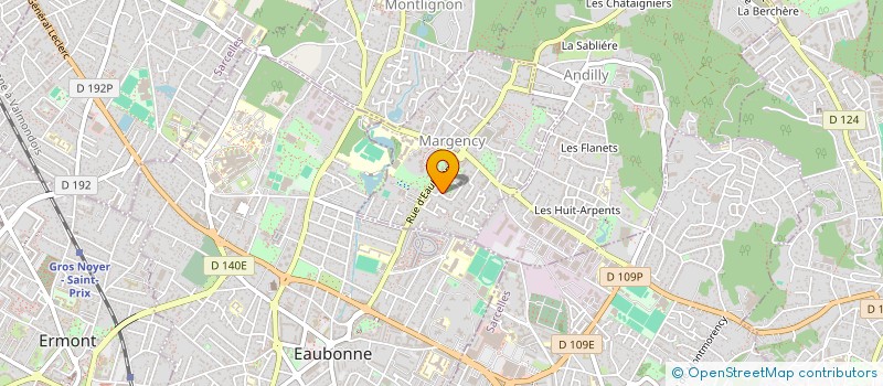 localisation de l'entreprise LES GLYCINES  MARGENCY