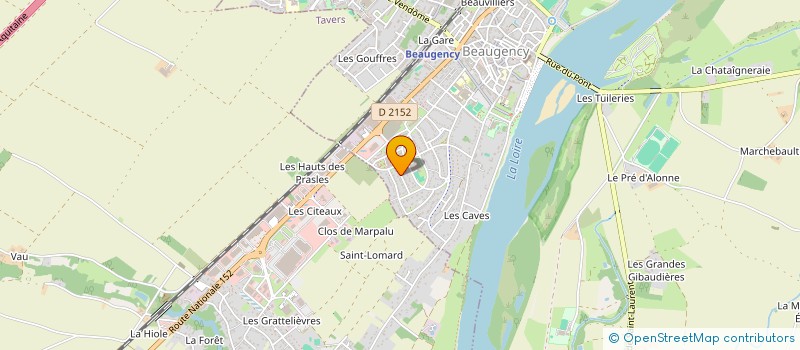 localisation de l'entreprise LES GLYCINES  BEAUGENCY