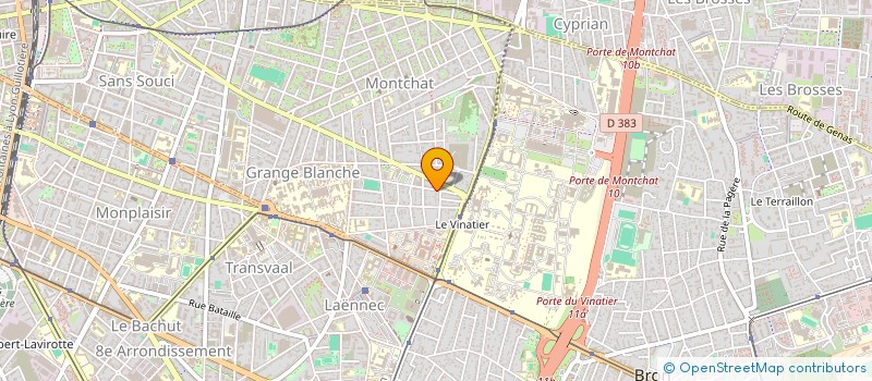 localisation de l'entreprise LES GLYCINES  LYON