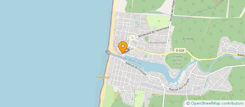 localisation de l'entreprise LES GLYCINES  MIMIZAN