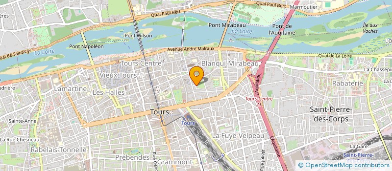 localisation de l'entreprise LES GLYCINES  TOURS