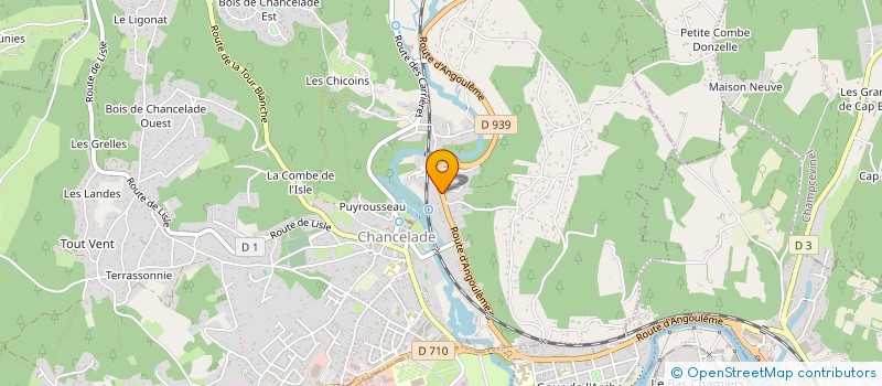 localisation de l'entreprise LES GLYCINES  CHANCELADE