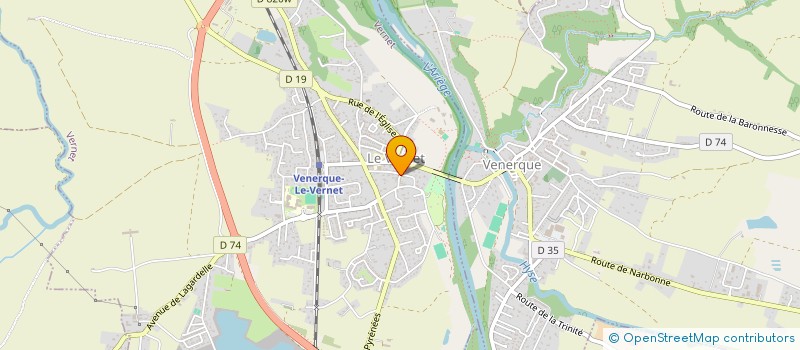 localisation de l'entreprise LES GLYCINES à VERNET