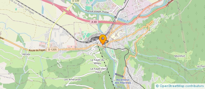 localisation de l'entreprise LES GLYCINES  SAINT-GERVAIS-LES-BAINS