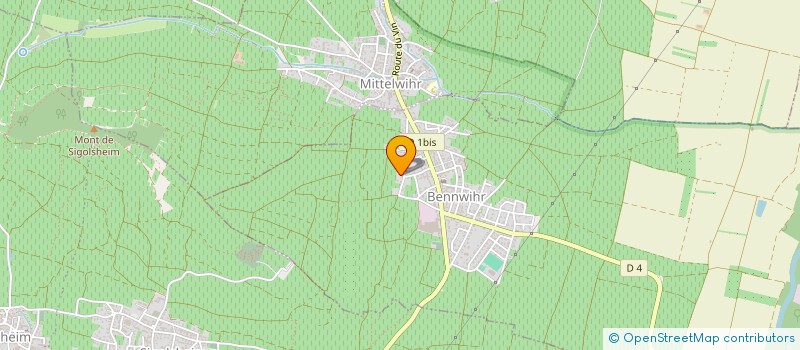 localisation de l'entreprise LES GLYCINES  BENNWIHR