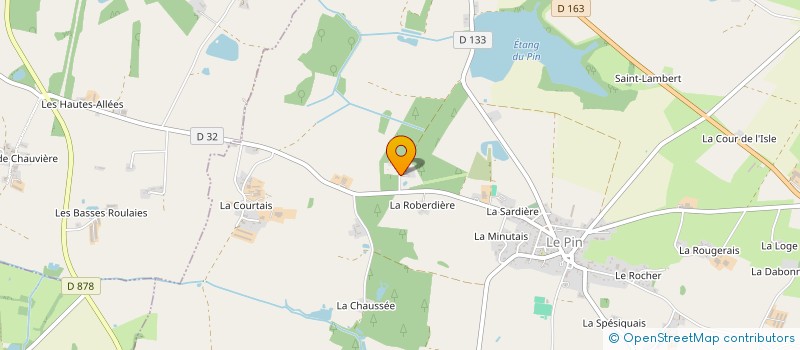 localisation de l'entreprise LES GLYCINES à LE PIN